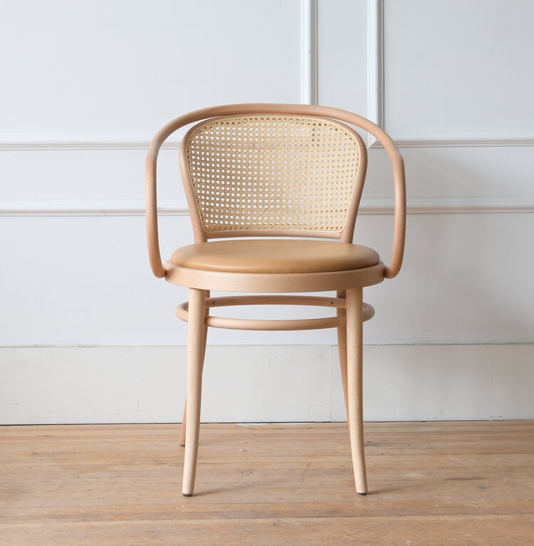 Gild & Co. Bentwood Round Arm Chair - Leather