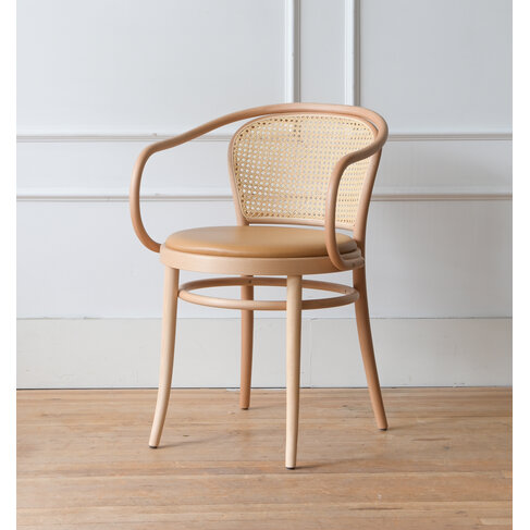 Bentwood Round Arm Chair Leather