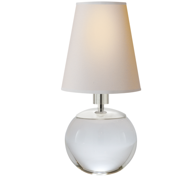 Tiny Terri Round Lamp in Crystal