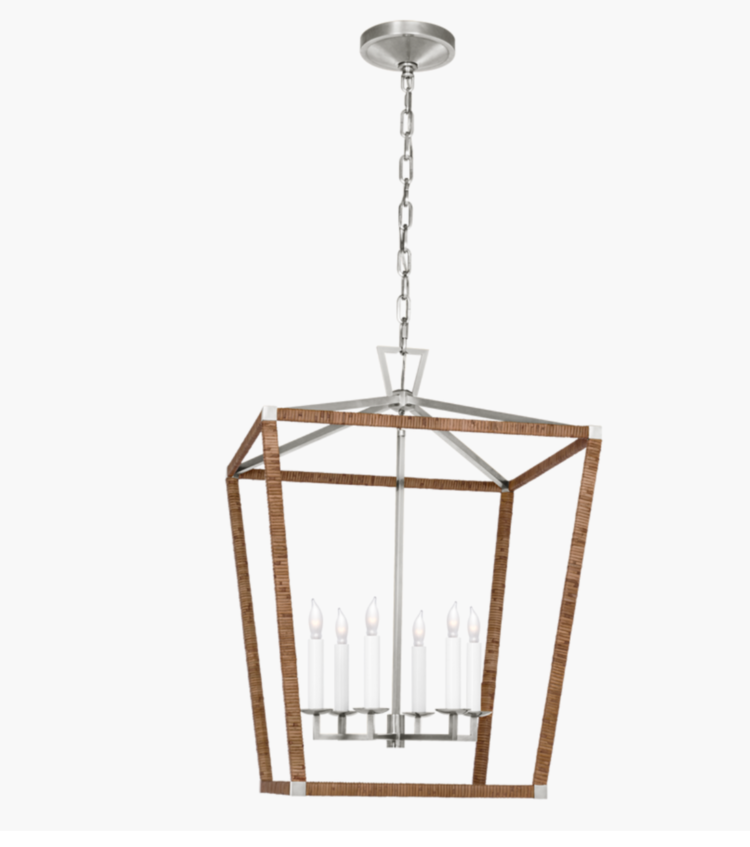 Darlana Rattan-Wrapped Lantern Mini 14"