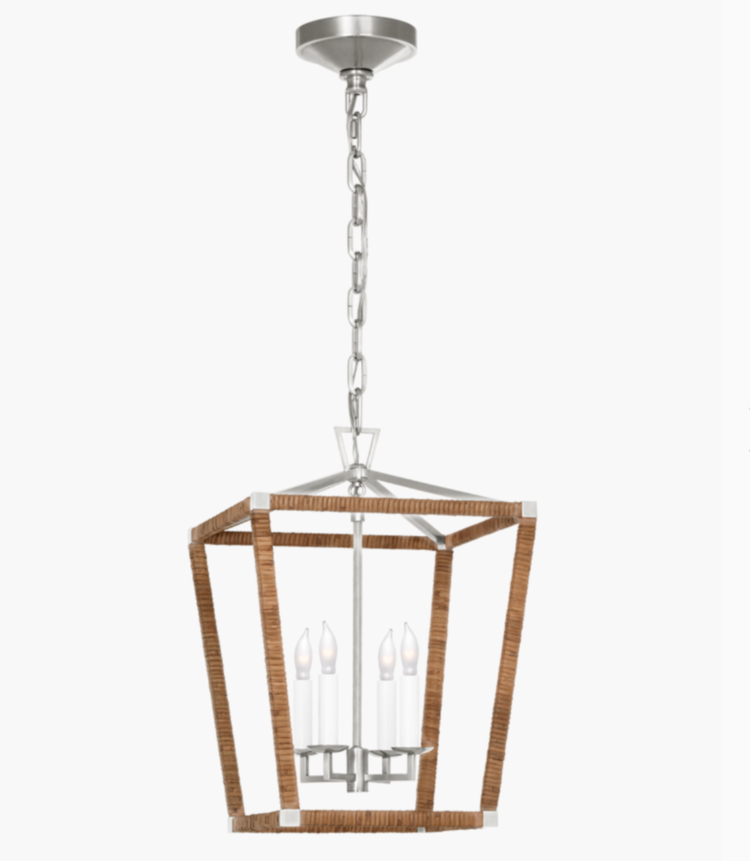 Darlana Rattan-Wrapped Lantern Mini 14"