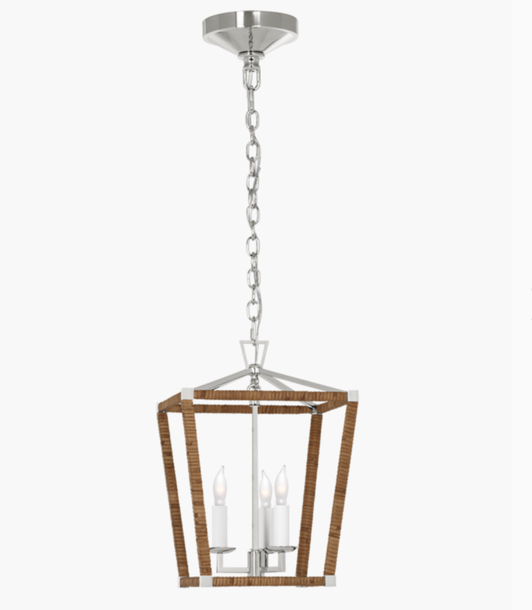 Darlana Rattan-Wrapped Lantern Mini 14"