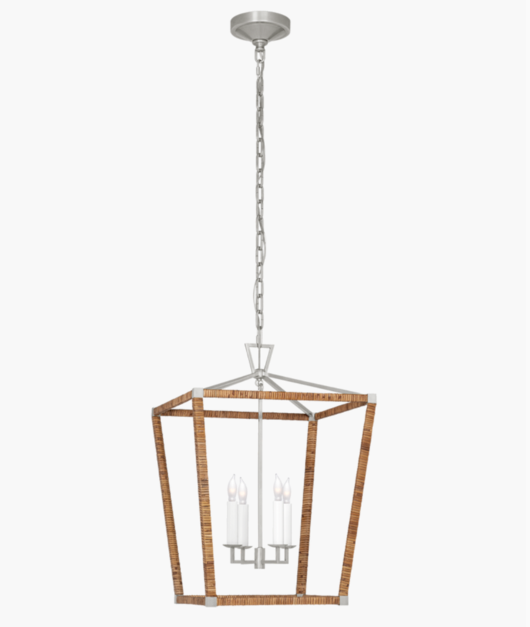 Darlana Rattan-Wrapped Lantern Mini 14"