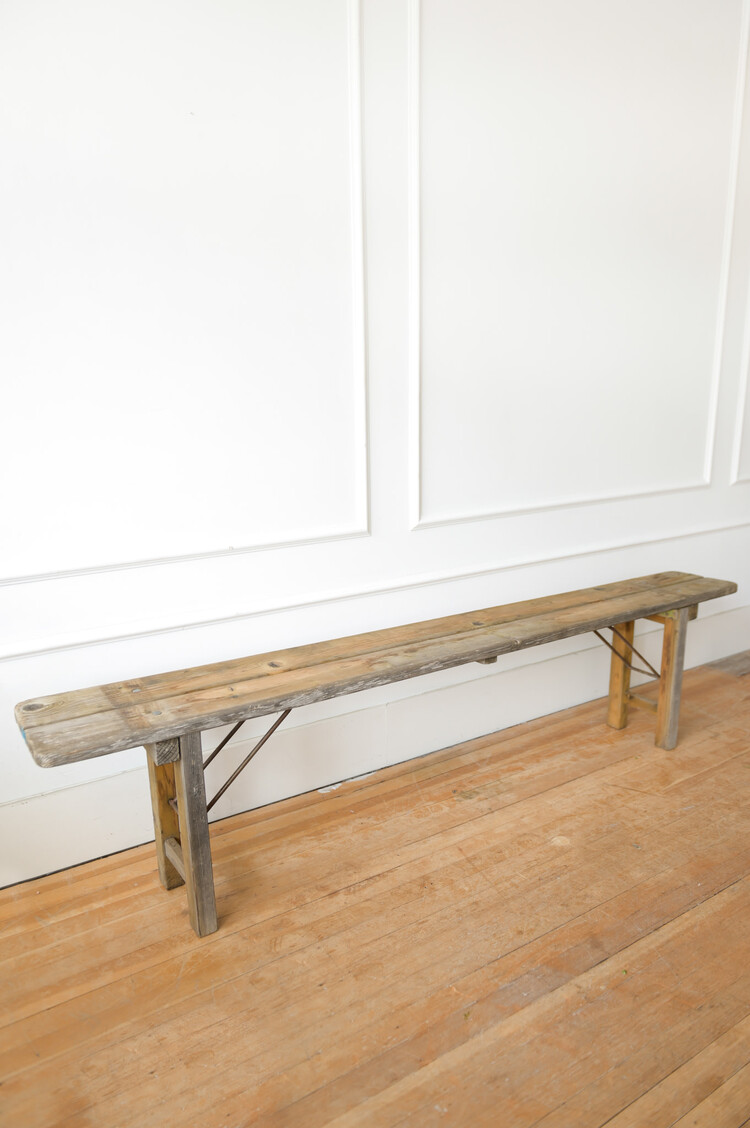 Antique Vintage Beerhall Bench