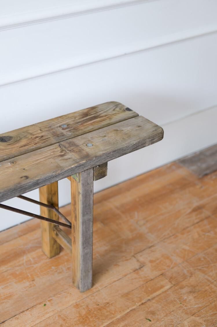 Antique Vintage Beerhall Bench