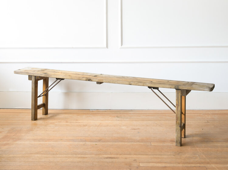 Antique Vintage Beerhall Bench