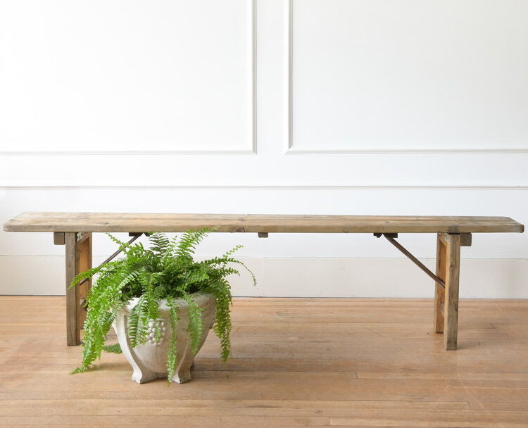 Antique Vintage Beerhall Bench