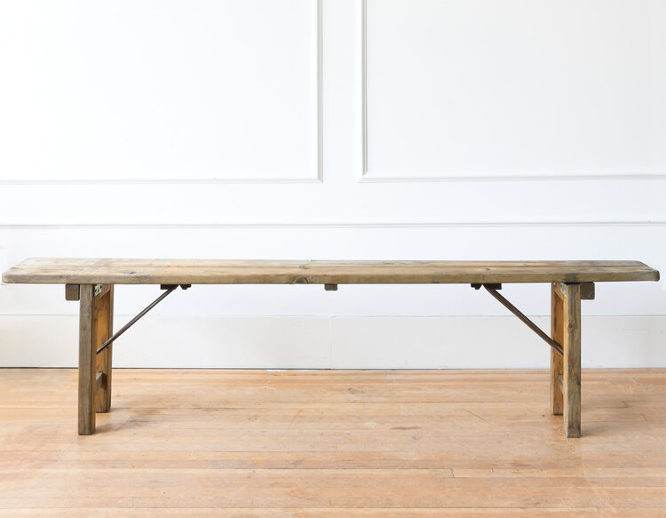 Antique Vintage Beerhall Bench