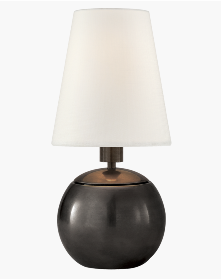 Tiny Terri Round Lamp in Bronze