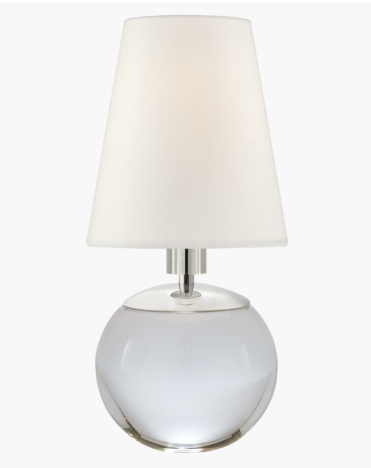 Tiny Terri Round Lamp in Crystal