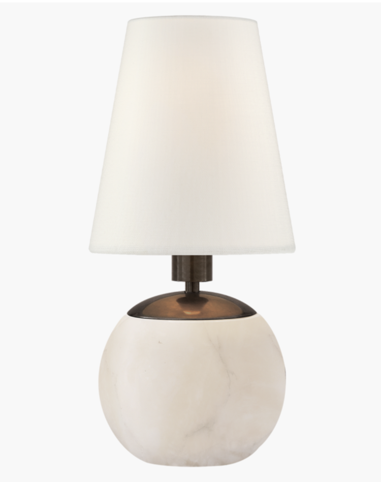 Tiny Terri Round Lamp Alabaster