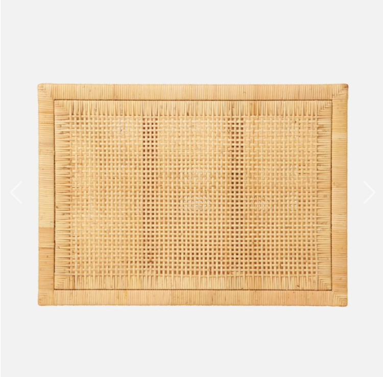 Isla Side Table in Peeled Rattan