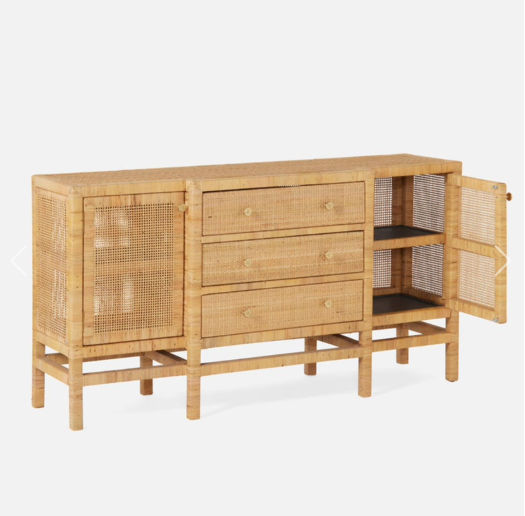 Isla Rattan Deep Drawer Buffet
