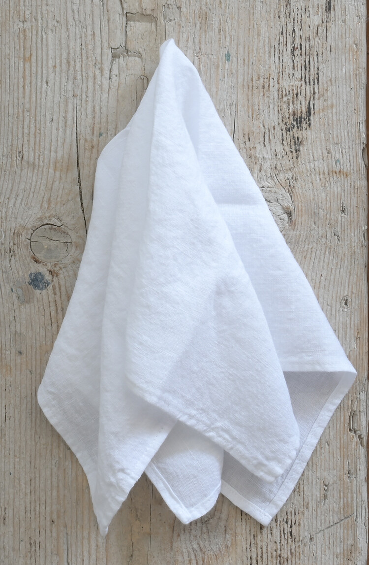 French Linen Napkins - White (set of 6)