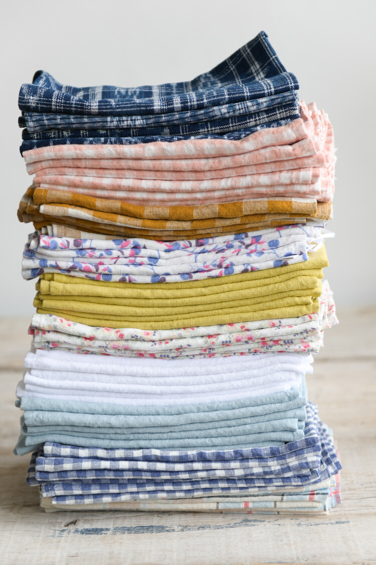 Linge Particulier French Linen Napkins - White (set of 6)