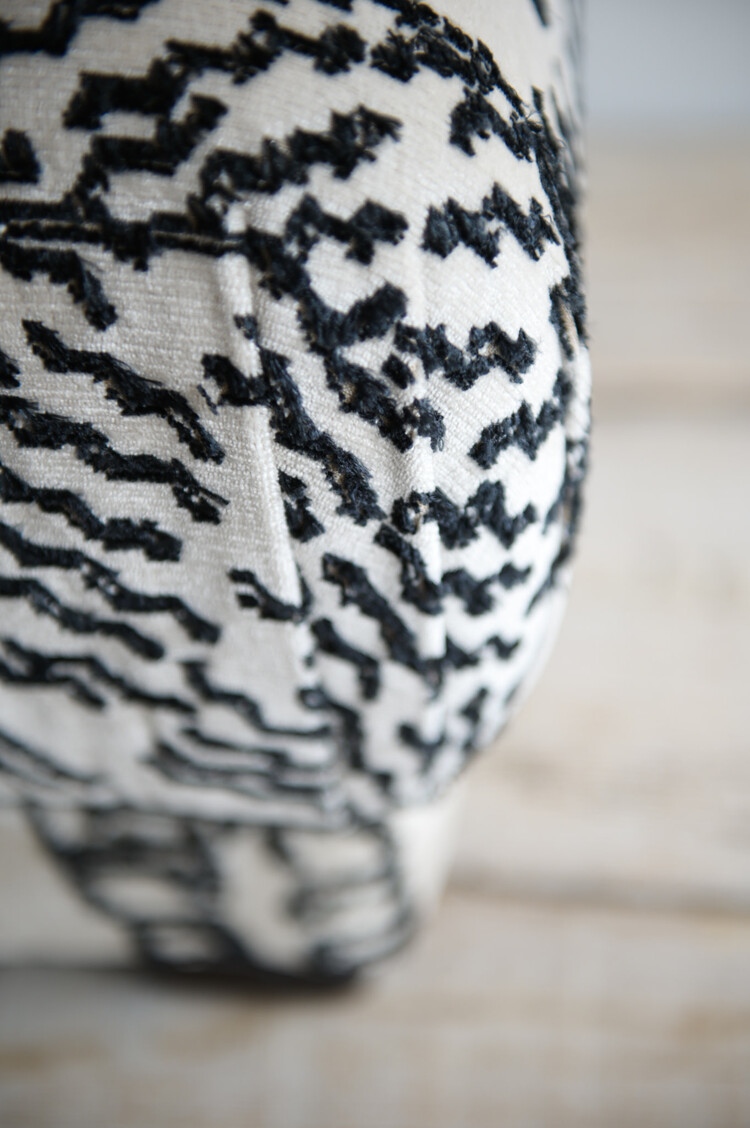 Mushroom Ottoman in Dedar Tiger Mountain