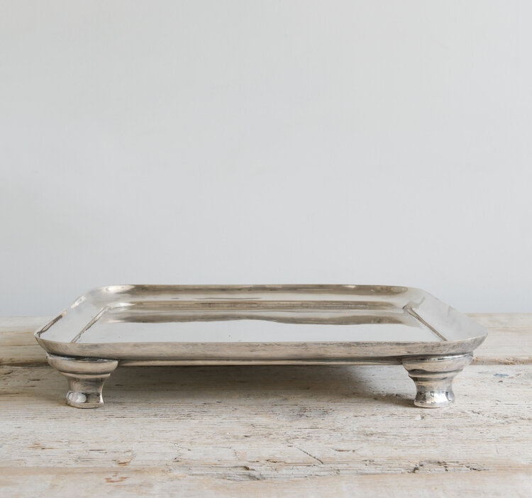 Vintage Silver Square Display Tray