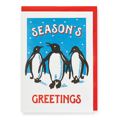 Seasons Greetings Penguins Cards (pack of 5)