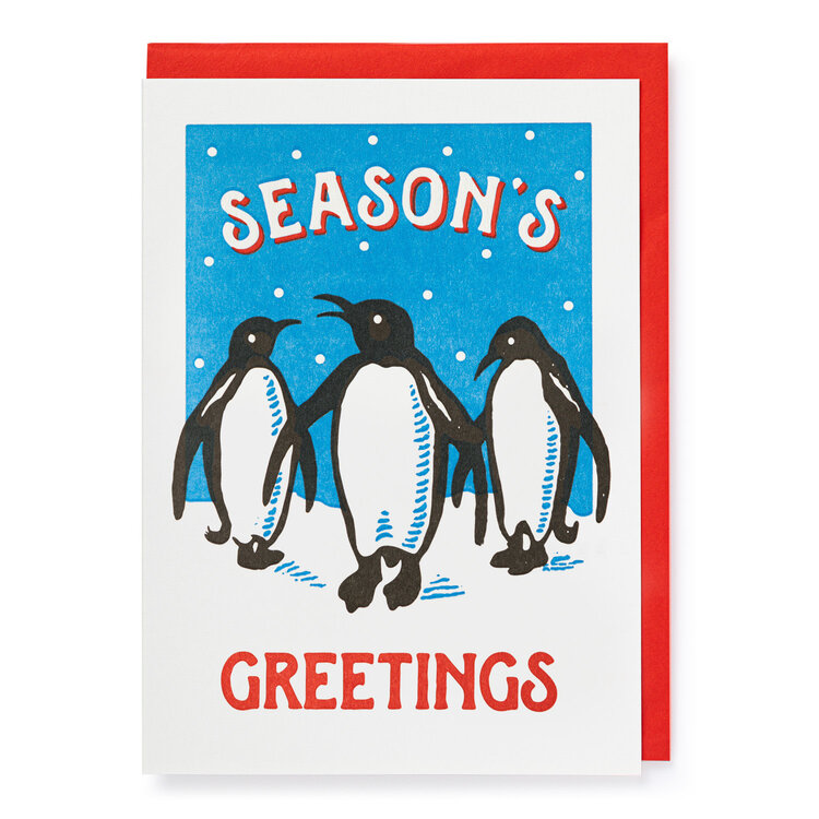 Season's Greetings Penguins Cards (pack of 5)