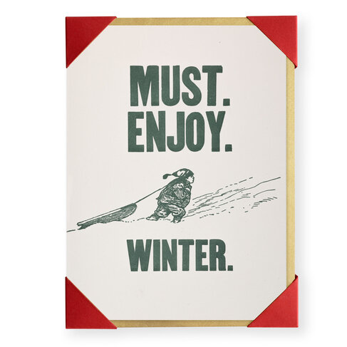 Must Enjoy Winter Cards (pack of 5)