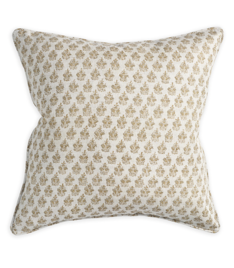 Sanganer Elm Linen Cushion