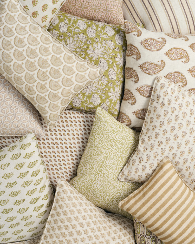 Gild & Co. Kutch Shell Linen Cushion