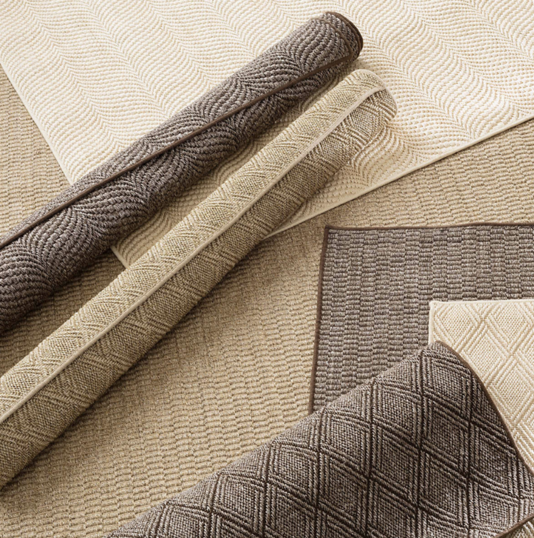 Dash&Albert Sisal Wave Greige Woven Rug 3x5 - last chance