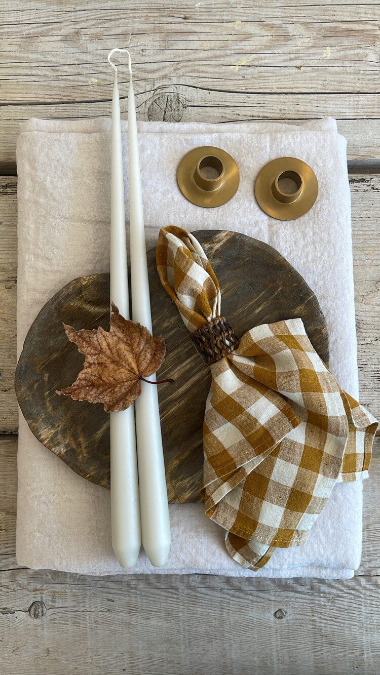 Linge Particulier Chalk French Linen Tablecloth