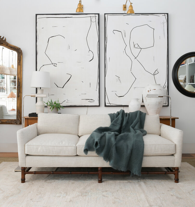 Mantas Ezcaray Mohair Throw Blanket in Basalt