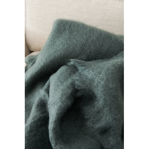 Mantas Ezcaray Mohair Throw in Basalt