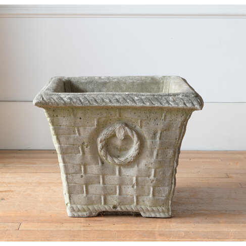 Vintage Vintage Square Concrete Planter (SOLD)
