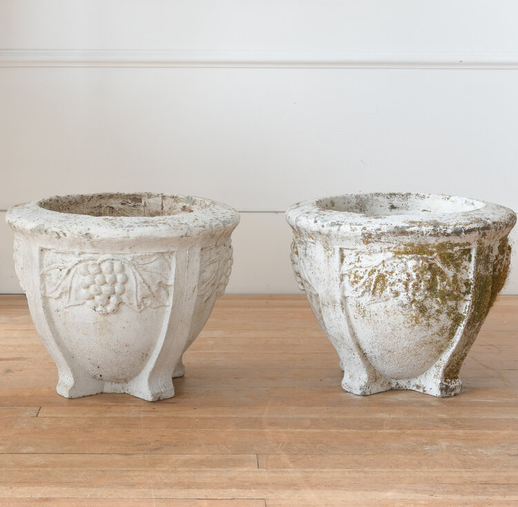 Vintage Vintage Concrete Vine Planters