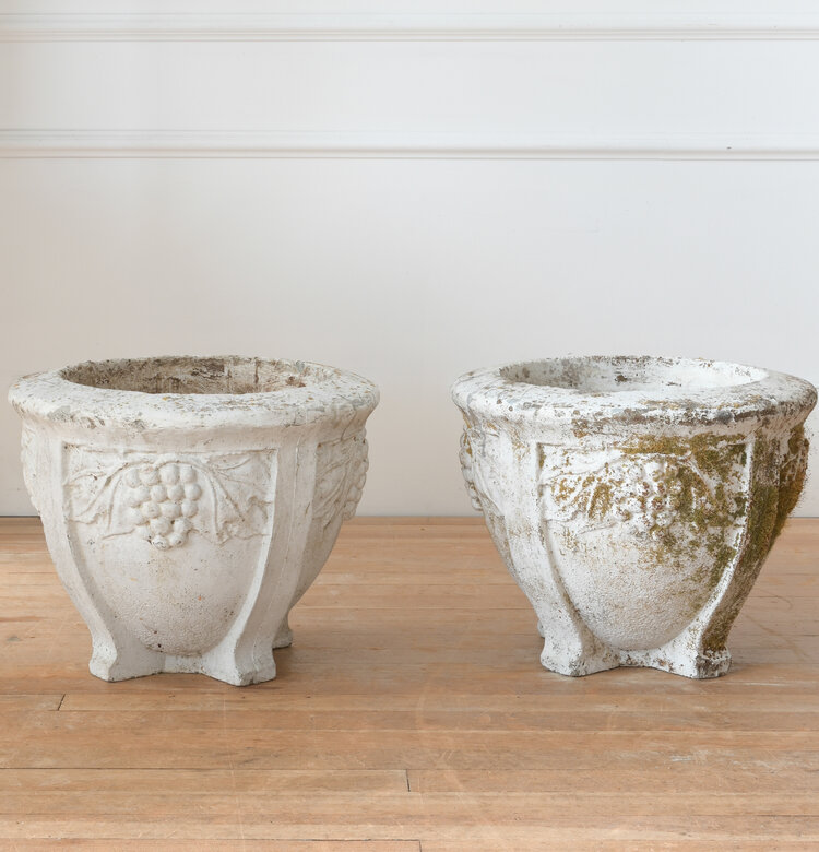 Vintage Vintage Concrete Vine Planters