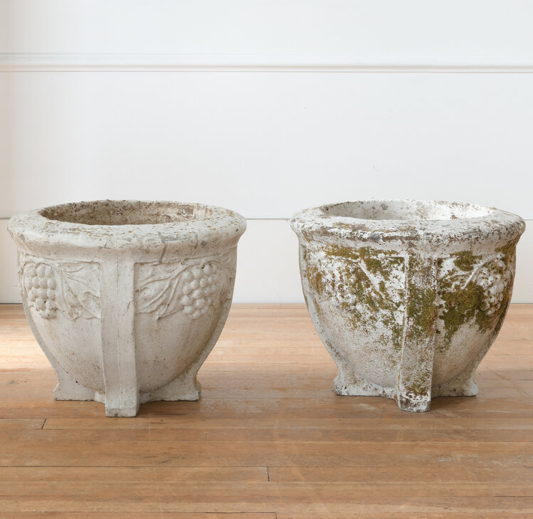 Vintage Vintage Concrete Vine Planters