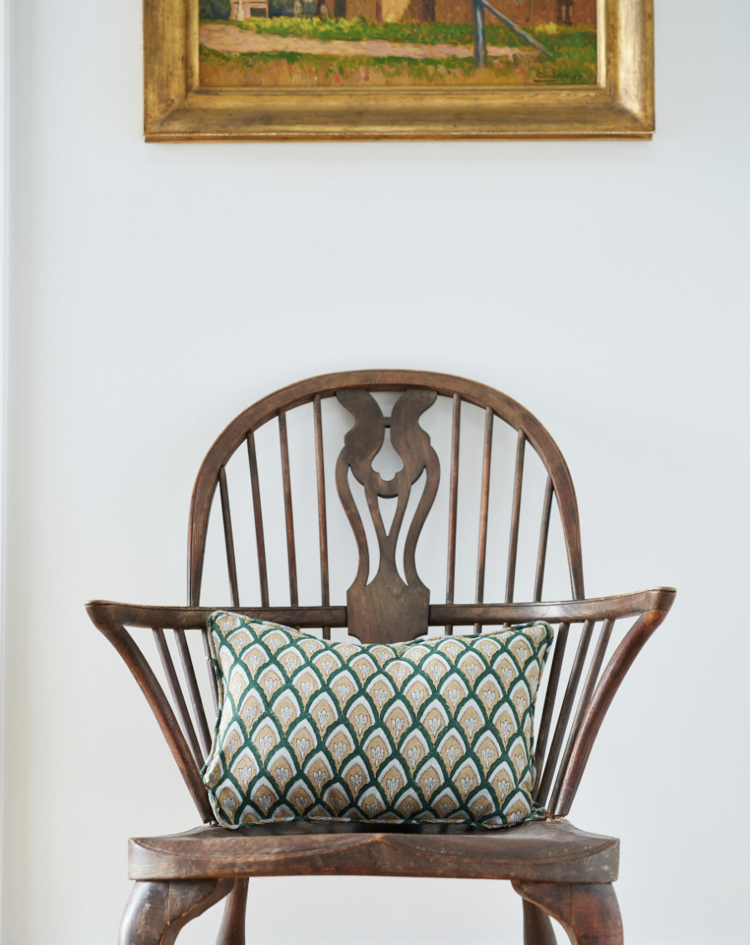 Haveli Byzantine Linen Small Lumbar Cushion