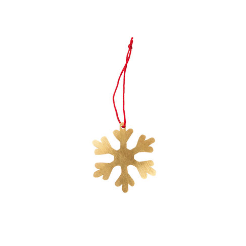 Brass Snowflake Ornament