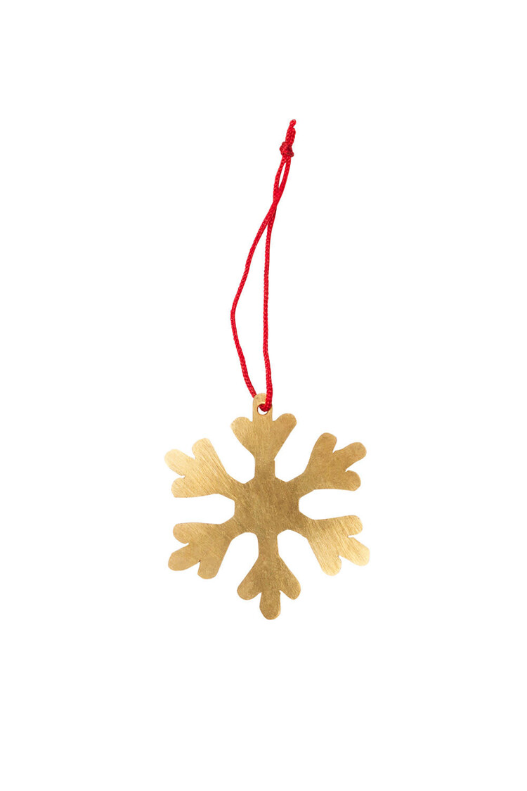 Brass Snowflake Ornament