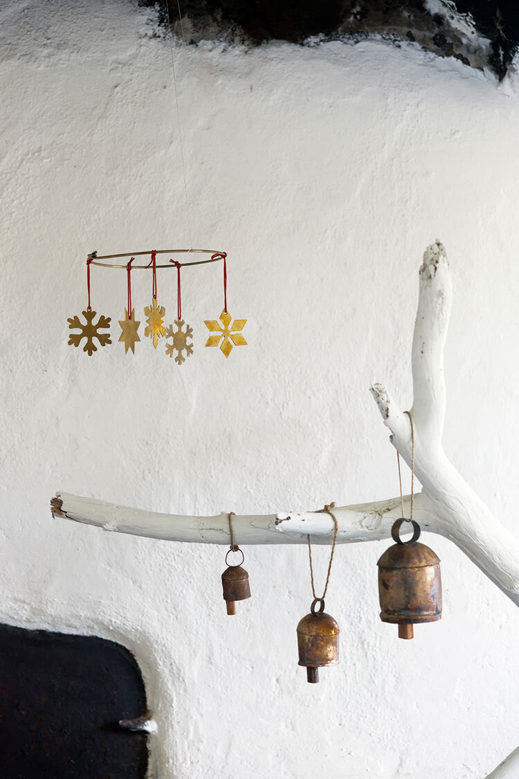 Brass Snowflake Ornament