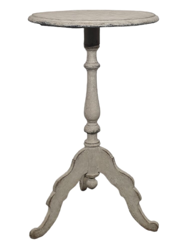 Antique Swedish Round Side Table