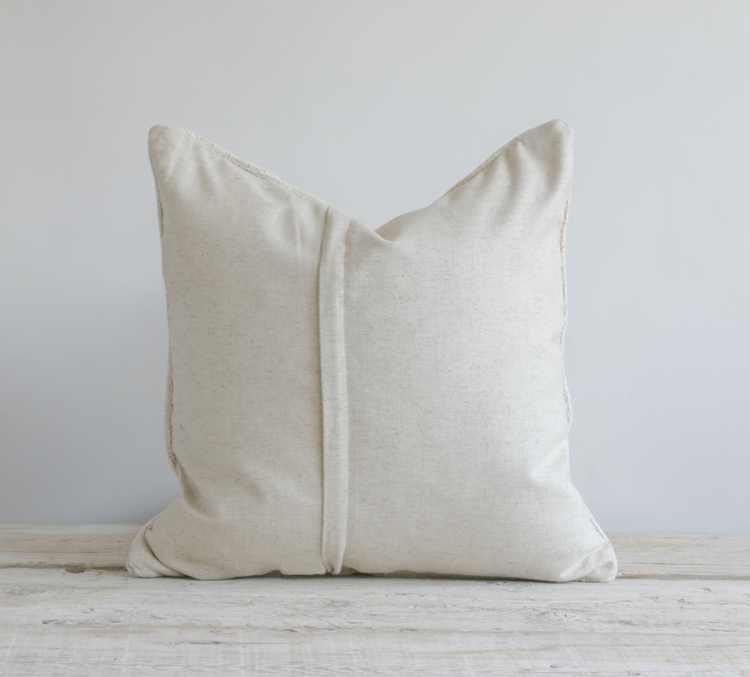 Vintage Turkish Hemp Cushion in Natural
