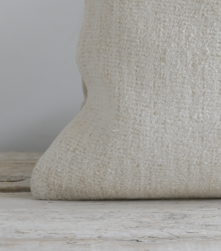 Vintage Turkish Hemp Cushion in Natural