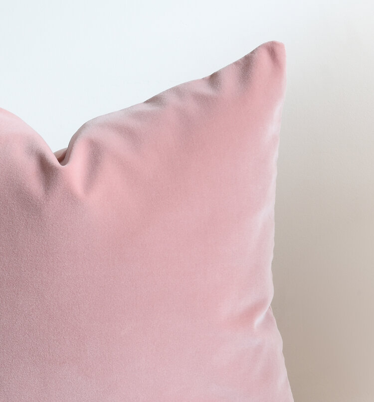 Manuel Canovas Rivoli Velvet Cushion in Dragée