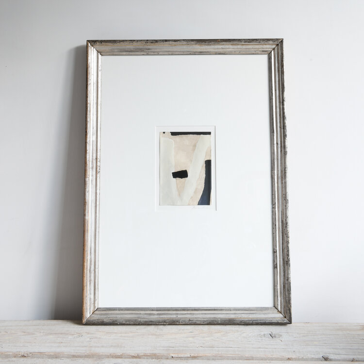 XXII by Diana Brambila in antique 19th C Silver Frame II Med