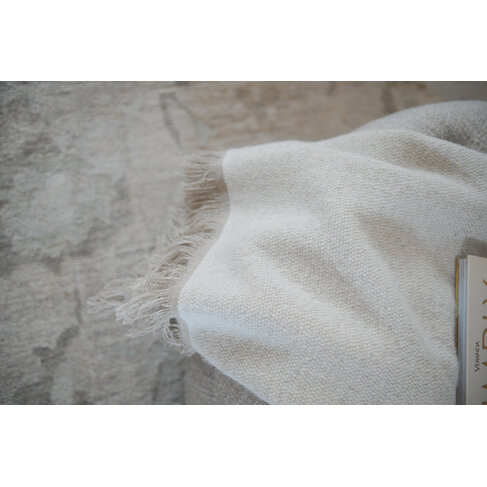 Curtis Alpaca Throw in Cream