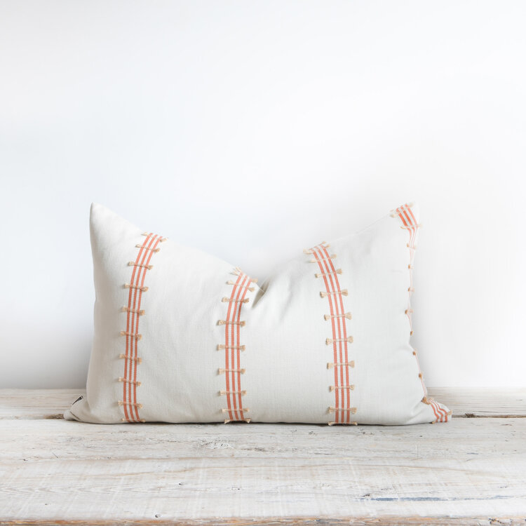 Malabar Dish Dash Cushion in Hand-woven Cotton & Jute