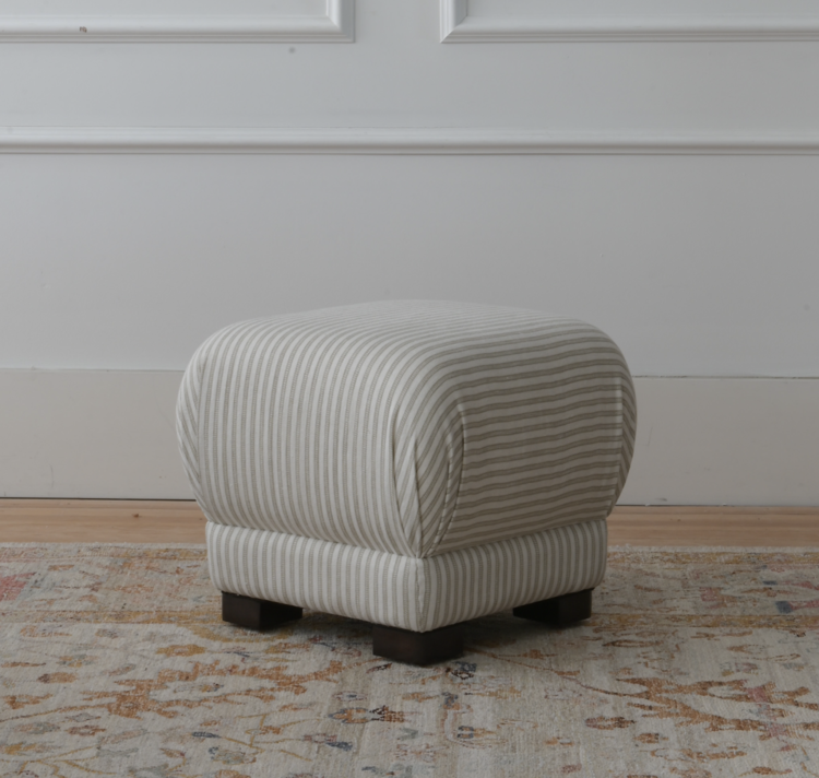 Gild Mushroom Footstool Ottoman in Velvet
