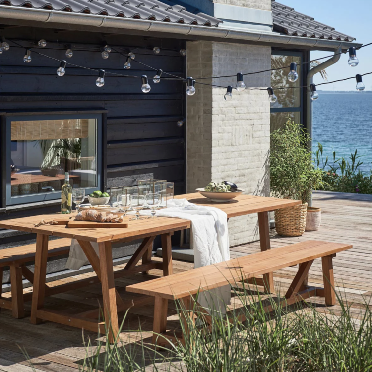 George Outdoor Teak Table