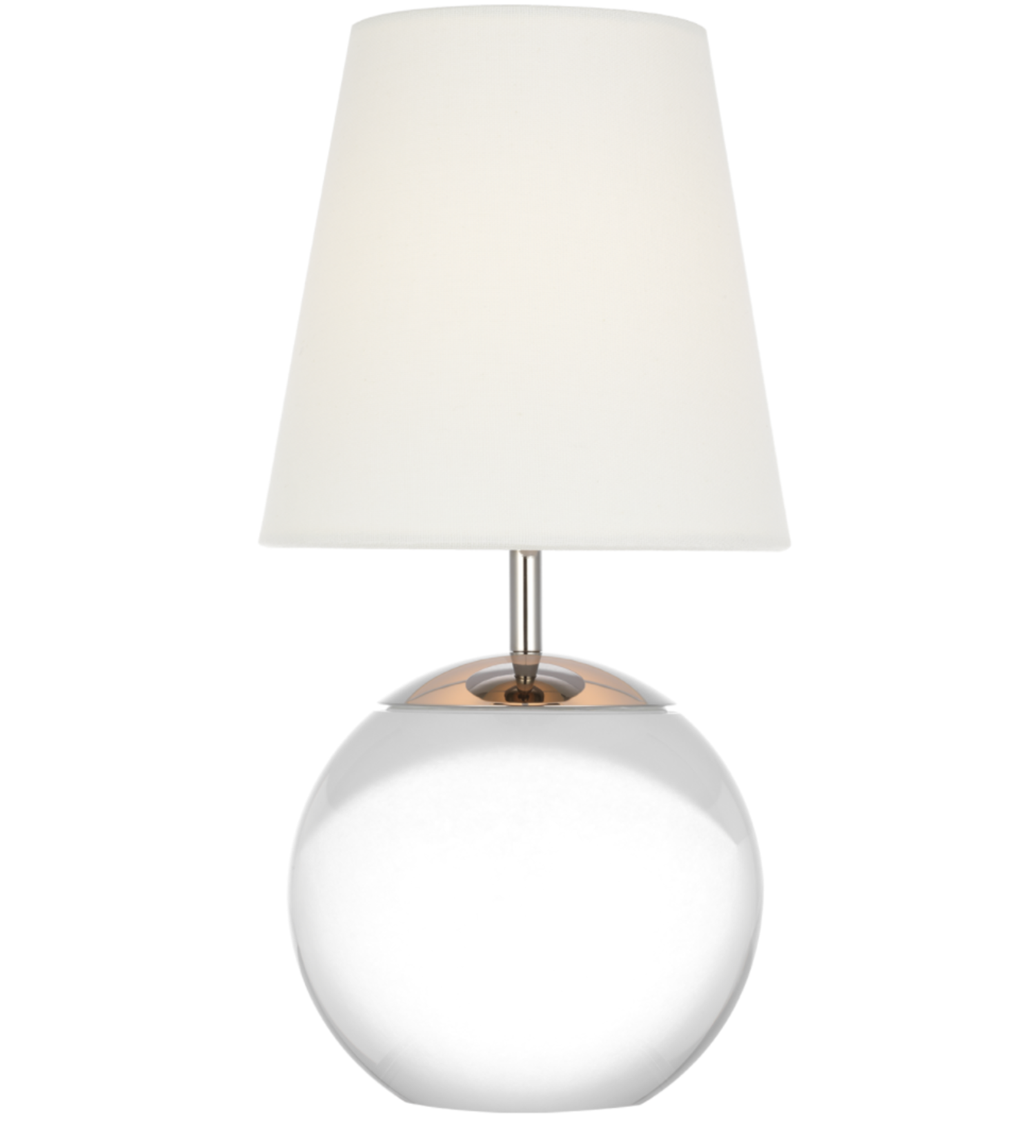Visual Comfort Tiny Terri Table Lamp in Brass, Accent Lamp 10.25