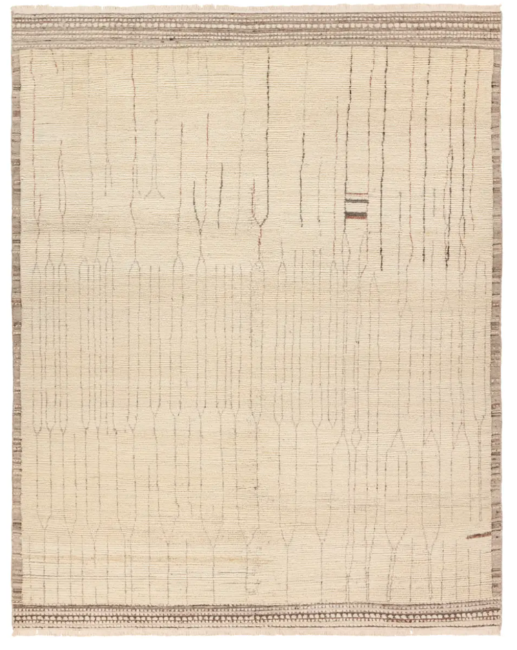 San Miguel Hand-Knotted Wool Rug in Umber