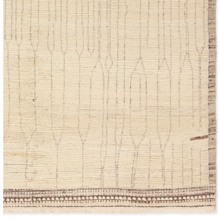 San Miguel Hand-Knotted Wool Rug in Umber